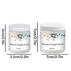 Mosaic Crystal Grout, Mosaics Tile Tools, Mosaic Tile Accessories – Essential for Handmade Grouting and Perfect for DIY Craft Projects (Translucent, 8.8oz)