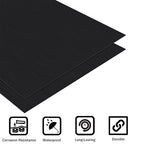 2Pack Anodized Aluminum Sheet 6 x 12 x 1/16(0.06") Inch Black Anodized Aluminum Metal Plates Engraving Blanks for Laser Engraving, DIY, 1.5MM Thin Decorative Aluminum Metal Sheets for Crafting