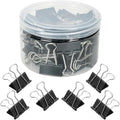 80 PCS Binder Clips, 1inch 25mm Binder Clips, Paper Clamps Medium Size for Office, Home, School, Document Organizing (1 inch)