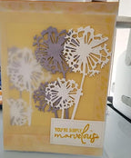 Lapoo Flowers Metal Cutting Die for Scrapbooking - Durable, Cut Stencils for DIY Scrapbook Photo Album Decorative Paper Card, Card Making Supplies, Embossing (Blowball 2.9 x 2.3 in)