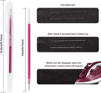 4 Colors Heat Erasable Pens: Fabric Marking Pens Auto-Vanishing Pen Sewing Friction Pens with 20pcs Replaceable Pen Refills for Sewing Quilting Dressmaking and Embroidery