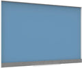 U Brands Magnetic Glass Dry-Erase Board, 24" X 18" Inches, Blue Surface, White Aluminum Frame
