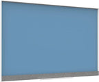 U Brands Magnetic Glass Dry-Erase Board, 24" X 18" Inches, Blue Surface, White Aluminum Frame