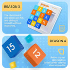 LiangCuber QY Toys Macaron Color 4x4 Klotski Puzzle Magnetic Sliding Number Puzzle,15-Digit Version ABS Brain Teasers Toy Tangram Jigsaw Intelligence (2024 Edition)