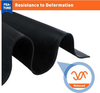 MAGZO Backed Adhesive Foam Padding 1/2" Thick x 12" W x 59" L, Black Neoprene Sheets, Closed Cell Foam Sheet Roll