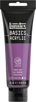 Liquitex BASICS Acrylic Paint, 118ml (4-oz) Tube, Purple Gray