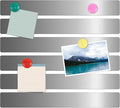 6Pcs 15''L x 1.97''W Frameless Magnetic Bulletin Strip with 48pcs Magnets, Self Adhesive Backing Stainless Iron Bar Memo Board for School, Home, Office