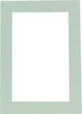 Poster Palooza 8.5x11 Mat Bevel Cut for 7x9 Photos - Acid Free Honeydew Green Precut Matboard - For Pictures, Photos, Framing - 4-ply Thickness