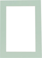 Poster Palooza 8.5x11 Mat Bevel Cut for 7x9 Photos - Acid Free Honeydew Green Precut Matboard - For Pictures, Photos, Framing - 4-ply Thickness