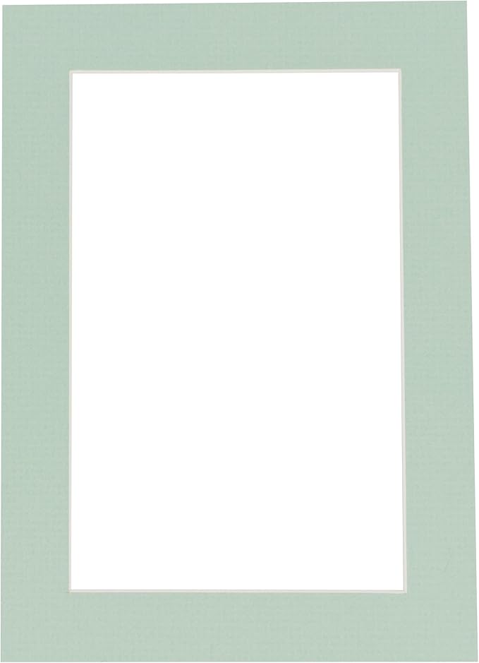6x8 Mat for 8x10 Frame - Precut Mat Board Acid-Free Show Kit with Backing Board, and Clear Bags Honeydew Green 6x8 Photo Matte Made to Fit a 8x10 Picture Frame Matboard for Framing, Pack of 1 Mat