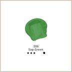 Artecho Green Acrylic Paint, Sap Green Paint (120ml / 4.05oz) Tubes, Art Craft Paints for Canvas, Rock, Stone, Wood, Fabric, Art Supplies