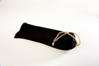 Valante Set of Microfiber Drawstring Storage Bags for Intimate Products (Large Black Set)