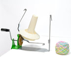 18oz Large Capacity Yarn Ball Winder, Hand Operated Yarn Baller, Bulk Yarn Cake Holder Spinner for Fiber Wool String Ball Crocheting Weaving, Tabletop Dual Rocker Arm Strong Clamp