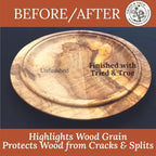 Tried & True Superior Varnish Oil Wood Finish, Pint - Natural Pine Resin & Linseed Oil, Ideal for Interior Furniture, Tables, Countertops - Non-Toxic, Scratch Resistant & Durable