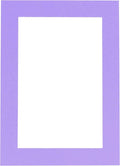5x7 Mat for 8.5x11 Frame - Precut Mat Board Acid-Free Show Kit with Backing Board, and Clear Bags Light Purple 5x7 Photo Matte Made to Fit a 8.5x11 Picture Frame Matboard for Framing, Pack of 1 Mat