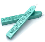 Yoption Sealing Wax Sticks with Wicks Antique Fire Manuscript Sealing Wax for Wax Seal Stamp (Green)