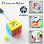 Full Size 3x3x3 Speed Cube Set, 2.2in Puzzle Party Favors Toy Stickerless Magic Cube Set, School Classroom Prize for Students, Birthday Party Stocking Stuffers Gifts for Kids Teens Adults(20 Pack)