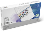 Winsor & Newton Cotman Watercolor Paint Set, Studio Set, 24 Half Pans