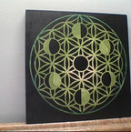 Sacred Geometry Stencil 8inch Reusable Stencils for Crafts Metatron's Cube/The Flower of Life Drawing Templates for Wall Canvas Paper Art Crafts