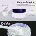 Ceya Interference Mica Powder, 1.8oz/ 50g Noble Purple Chrome Powder, Cosmetic Grade Pearlescent Effect Color Shift Pigment for Epoxy Resin, Makeup, Nail Polish, Soap Candle Making, Slime, Paint