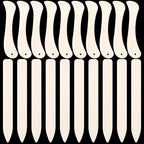 20 PCS Bone Folder Tool, Plastic Bone Folder Crafts Scoring Folding Creasing Paper Crafting Scrapbooking Tool for Paper Leathercrafts Bookbinding and DIY Card Making Handmade(2 Styles)