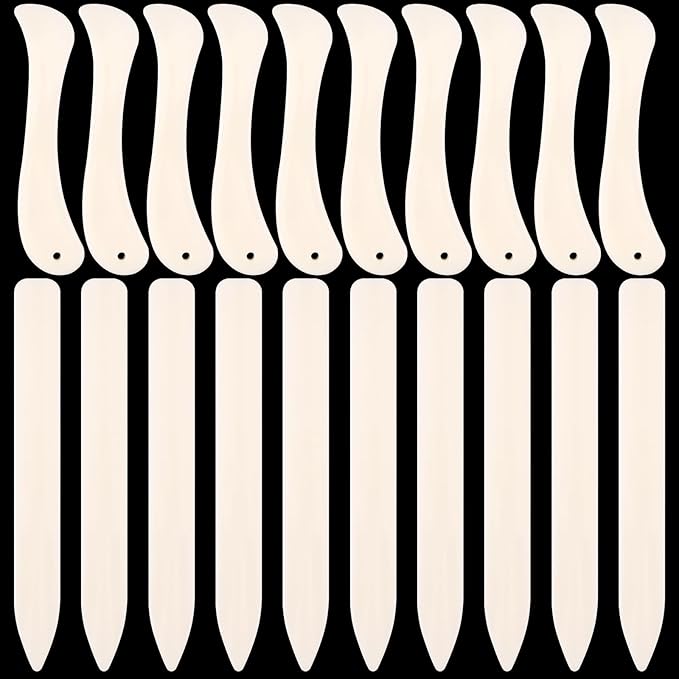 20 PCS Bone Folder Tool, Plastic Bone Folder Crafts Scoring Folding Creasing Paper Crafting Scrapbooking Tool for Paper Leathercrafts Bookbinding and DIY Card Making Handmade(2 Styles)