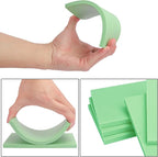 KUKLIPJIM 25 Pcs 4x6" Rubber Linoleum Stamp Carving Blocks for Printmaking, Artists, Crafts and More (Green)