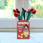 Fashion Girls Clear Stamps 6.3x4.3 Friendship Word Rubber Stamp Flower Silicone Stamps Star Heart Transparent Stamps for DIY Scrapbooking Card Making Photo Album Decor
