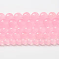 10mm 36pcs Natural Light Pink Chalcedony Stone Beads for Jewelry Making Energy Healing Power Stone DIY Bracelet Necklace Accessories 15" (10mm, Light Pink Chalcedony)