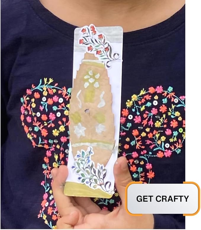 320gsm Premium Ivory Professional Bookmark Sketchpads/for All Mediums, Calligraphy, Charcoal, acrylics, Gouache / (Pack of 2 - a Total of 30 DIY Bookmarks) / Blue Florals