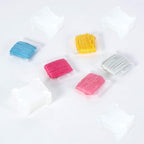 200 Pieces Plastic Floss Bobbins with Bobbin Winder for Cross Stitch Cotton Thread Craft DIY Sewing Storage, White