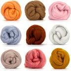 Revolution Fibers Merino Wool Combed Top | 1 lb Premium Wool Roving | 22 Micron, Best Merino Wool for Spinning, Tapestry, Needle Felting, Big Yarn Roving and Wall Hangings (Candy Floss Pink)