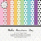 Pattern Paper Pad 6x6 - Spring Summer Brights Basics Spots Scrapbooking Card Making Craft, Single-Sided Scrapbook Premium Paper Collection, Cute Origami Paper Decoration Supplies – 24pcs