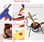 Wax Seal Sticks, Afobby 15 Pieces Glue Gun Sealing Wax Sticks for Wax Seal Stamp,Pine Green Wax Sealing Sticks for Wedding Invitations, Cards, Envelopes