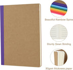ZCZN 8 Pack Colorful Lined Notebooks Bulk, A5 Journals with 8 Colors, 60 Pages/30 Sheets, 8.3x5.5 Inch, College Ruled Paper, Travel Writing Journal Notebooks for Work,School(8 pack,8 colors-lined)
