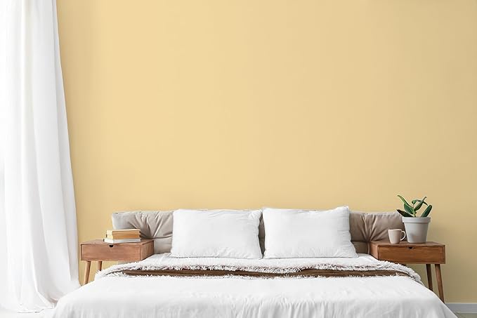 EVOLVE Paint & Primer: Environment-friendly, Low Sheen with One-coat Coverage for Interior & Exterior surfaces (Honey Yellow, 1-Gallon)