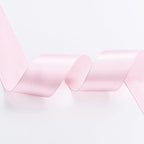 1" x 100 Yards Light Pink Polyester Satin Ribbon Single Faced Bulk Fabric Ribbons for Gift Wrapping, Crafting, Bows Making, Flower Bouquet, Wedding, Home Decor