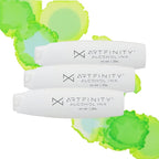 Alcohol Inks 3 Pack - Vibrant, Professional, Dye-Based Alcohol Inks for Artfinity Alcohol Markers, Artists, Drawing, & More! - Key Lime G1-3