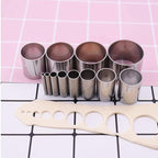 Yayatty Polymer Clay Tools, Acrylic Clay Roller, Acrylic Sheet, Rotary Cutting Mat, Round Polymer Clay Cutters with Clay Slicer Blade for Pottery and Sculpture (43 PCS)
