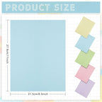 Sinmoe 100 Sheets 5 Shades Cardstock Paper 8.5 x 11 Inches 180gsm Solid Core Printer Paper for Scrapbooking DIY Arts Crafts Making Office Home Supplies(Macaron Series)