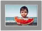 Pack of Ten 8.5x11 Mats Bevel Cut for 7x9 Photos - Acid Free Mid Grey Precut Matboards for Pictures, Photos, Framing - 4-ply Thickness