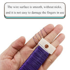 HAHIYO 26Gauge Purple Metal Floral Wire - 3 Rolls, 115 Yards (345 Feet) - Flexible Paddle Wire for Craft, Christmas Wreath, Flower Arrangement, Bouquet Wrapping, Wedding, DIY