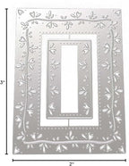 Cutting Dies Metal Stencils Scrapbooking Tools Flowers Lace Frame DIY Embossing Template for Paper Card Making Album Arts Crafts Supplies (Rectangle Love line frame-13.8x10.5cm)