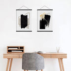 WITCOLOR Magnetic Poster Hanger Frame, 8x10 8x12 8x20 Black Poster Frames Wood Wooden Magnet Hanging Kit for Walls Print Poster Canvas Artwork Diamond Painting