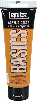 Liquitex BASICS Acrylic Paint, 118ml (4-oz) Tube, Raw Sienna