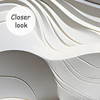 AFZEVEB-3D Stereo Relief Lines Living Room Background Wallpaper Mural 114"x74"(Not Peel and Stick)