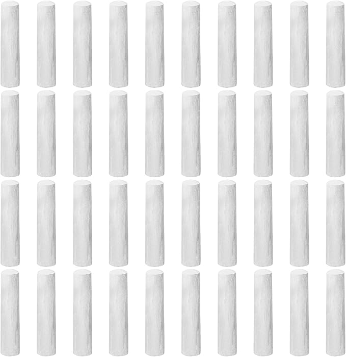 40 Pcs Sidewalk Chalks for Kids Non Toxic Jumbo Chalk for Party Gift Outdoor Art Classroom Play Painting (White)