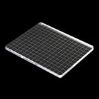 PATIKIL 6" x 5" Acrylic Stamp Block, Clear Stamping Block with Grid Lines Decorative Mounting Blocks Square for Scrapbooking DIY Crafts Card Making