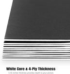 AUEAR, 15 Pack 11x14 Uncut Matte Boards Black Photo Mat Board Great for Picture Framing, Print, Artwork