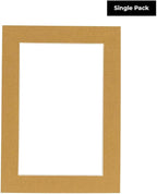 8x10 Mat for 6x8 Photo - Precut Rattan Beige Picture Matboard for Frames Measuring 8 x 10 Inches - Bevel Cut Matte to Display Art Measuring 6 x 8 Inches - Acid Free ONE MAT